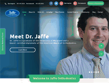 Tablet Screenshot of jaffeorthodontics.com